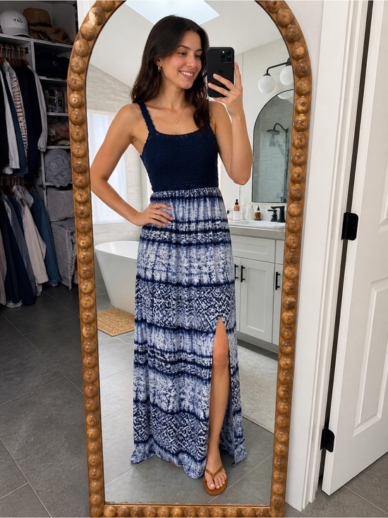 Xhilaration Dresses & Skirts - Xhilaration Crochet Bodice Maxi Dress – Size Extra Small
